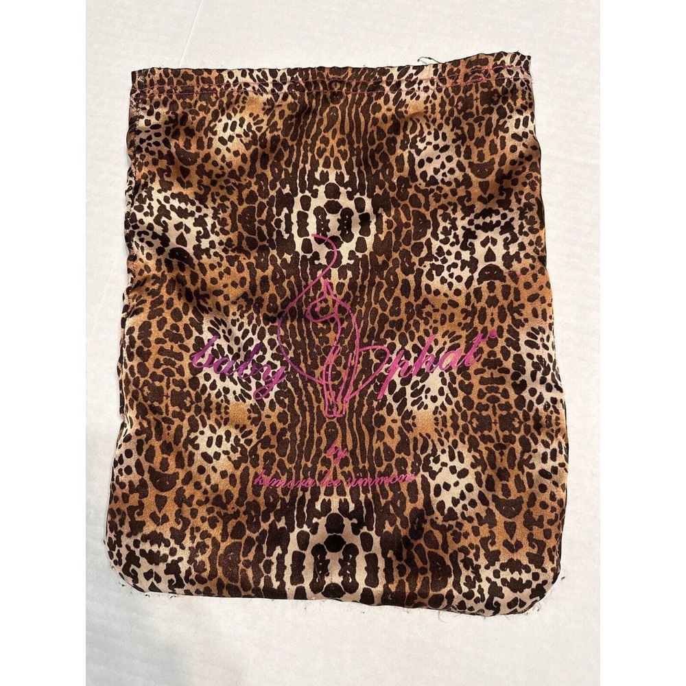BABY PHAT 1 Satin Animal Print Dust Bags‎ For Wallets Shoes Handbags Vintage